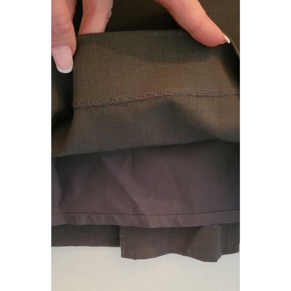 Louis Vuitton Skirt Womens 34 Gray Wool A-Line High Rise Midi Skirt France Sz 2 - Picture 11 of 11